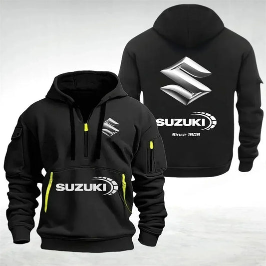 sweatshirts, hoodies, half-pocket autumn and winter outdoor sports jackets, racing and motorcycle men's and women's wear