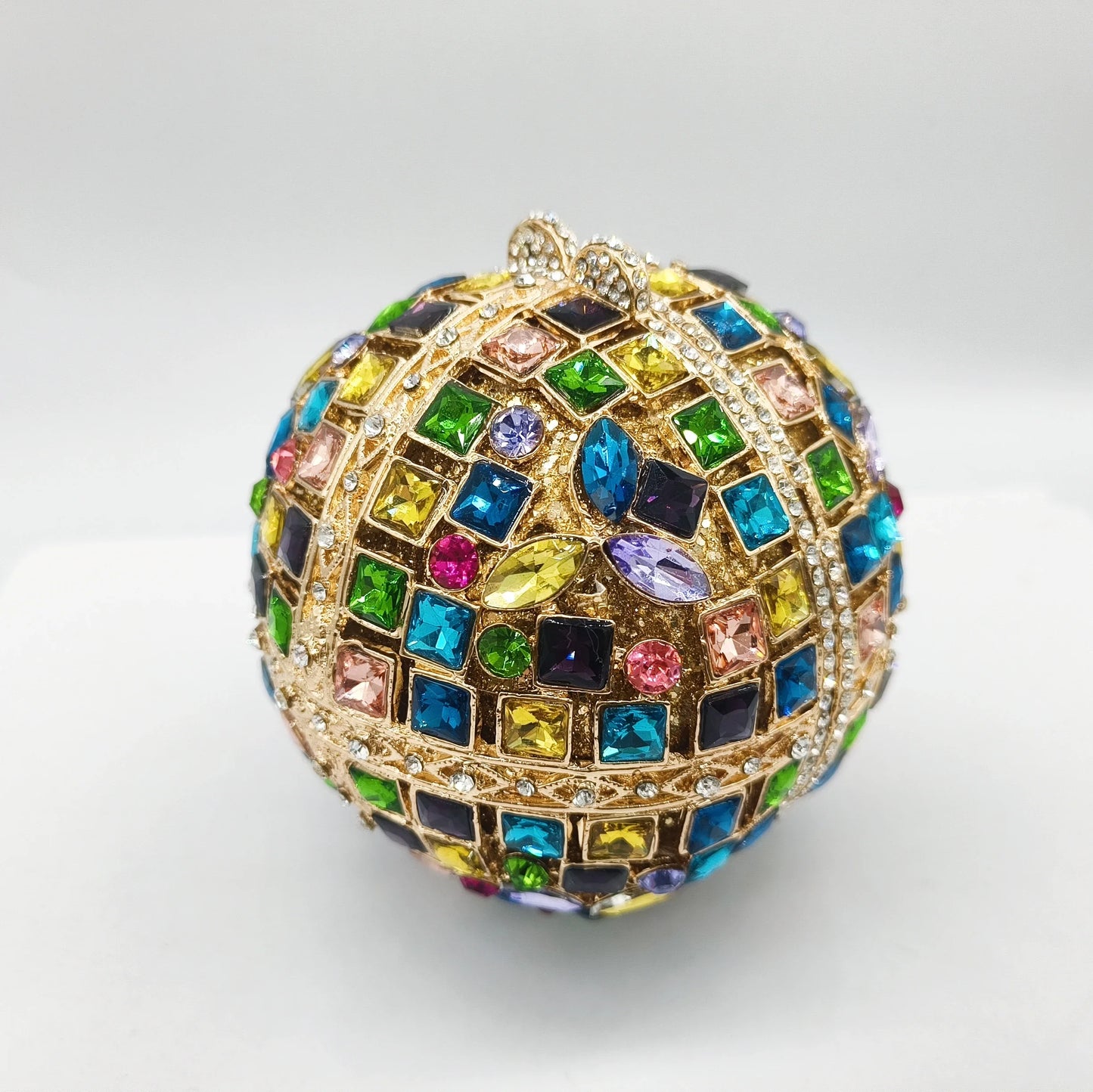 2025 New Design Mother Day Gift Stained Glass Rhinestone Clutch Bell Shaped Hollow Diamond Banquet Prom Ladies Evening Bag
