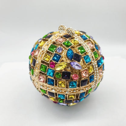2025 New Design Mother Day Gift Stained Glass Rhinestone Clutch Bell Shaped Hollow Diamond Banquet Prom Ladies Evening Bag