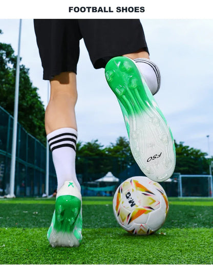 New Men Football Boots High-quality Soccer Shoes Sneakers Match Indoor Non-Slip Grass Cleats Mid-top Light Hot-selling Outdoor