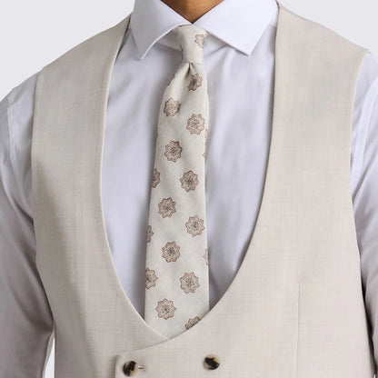 Men Vest Beige Solid Double Button V Neck Waistcoat For Wedding Party Banquet Business Work Daily Casual Men Suit Vest
