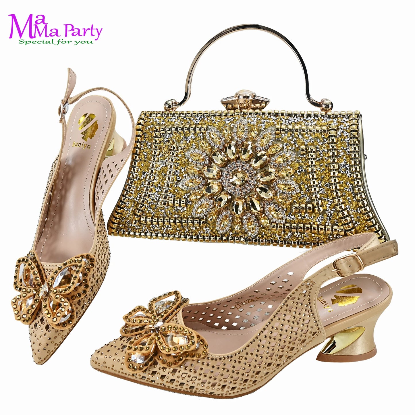 2025 High Quality Winter New Arrivals Specials Design Italian Shoes and Bag Set in Wine Color Low Heels Comfortable For Wedding