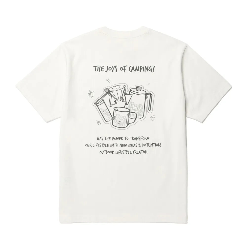 2026 Summer New Snow Peak Summer New Print Outdoor Camping Leisure Short-sleeved T-shirt Pure Cotton Leisure Vacation Unisex