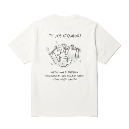 2026 Summer New Snow Peak Summer New Print Outdoor Camping Leisure Short-sleeved T-shirt Pure Cotton Leisure Vacation Unisex