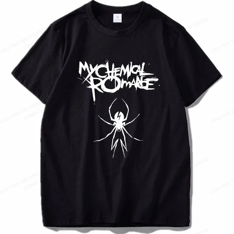 My Chemical Romance T Shirt Women Fashion Cotton T-shirts Cool Hip Hop Men Tshirt Casiual Summer Vintage Anime Unisex Top Tee
