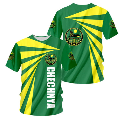 T-Shirt Men Women Chechen Heritage Graphic Tee Summer outdoor sports casual fashionable street clothing