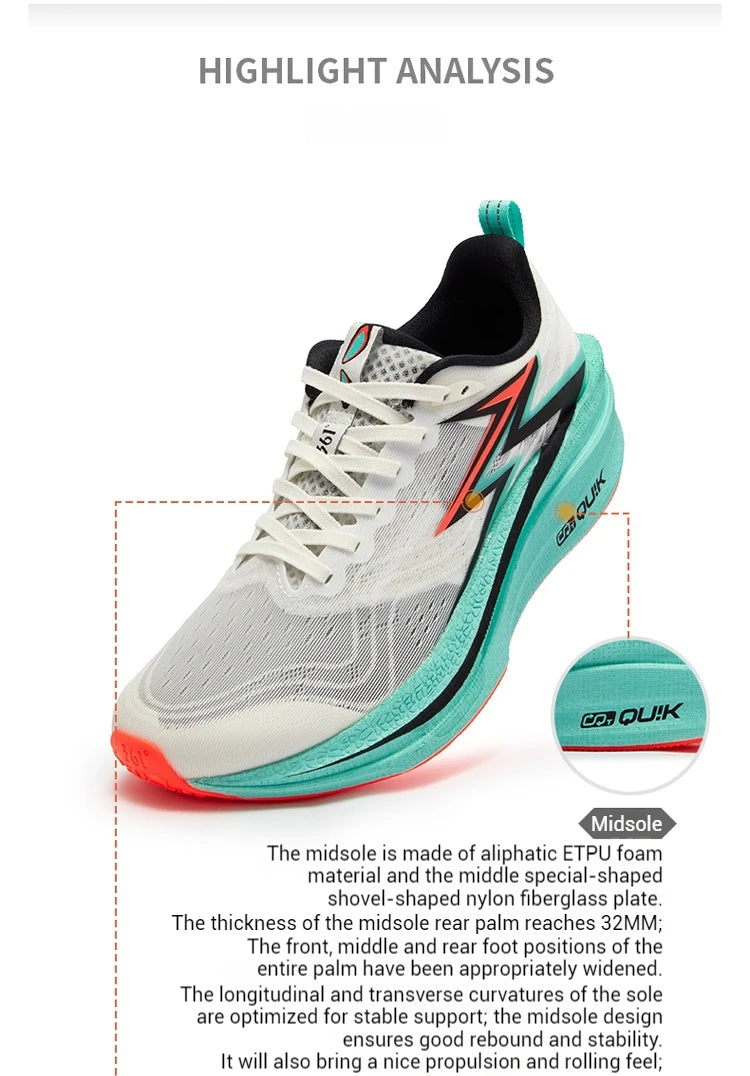 Flame 4.0 MIX Men‘s Running Shoes Racing Marathon Carbon Plate Stable Wear-resistant Jogging Male Sneaker 672512204