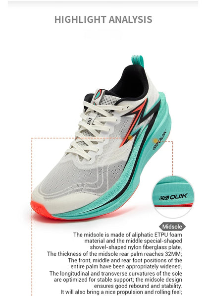 Flame 4.0 MIX Men‘s Running Shoes Racing Marathon Carbon Plate Stable Wear-resistant Jogging Male Sneaker 672512204