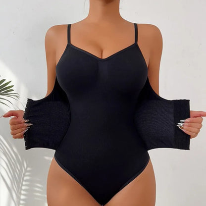 New Firm Tummy Control Thong Bodysuit Shapewear With Zipper Belt Women Fajas Body Shaper Waist Trainer Slim Cincher Corset Tops