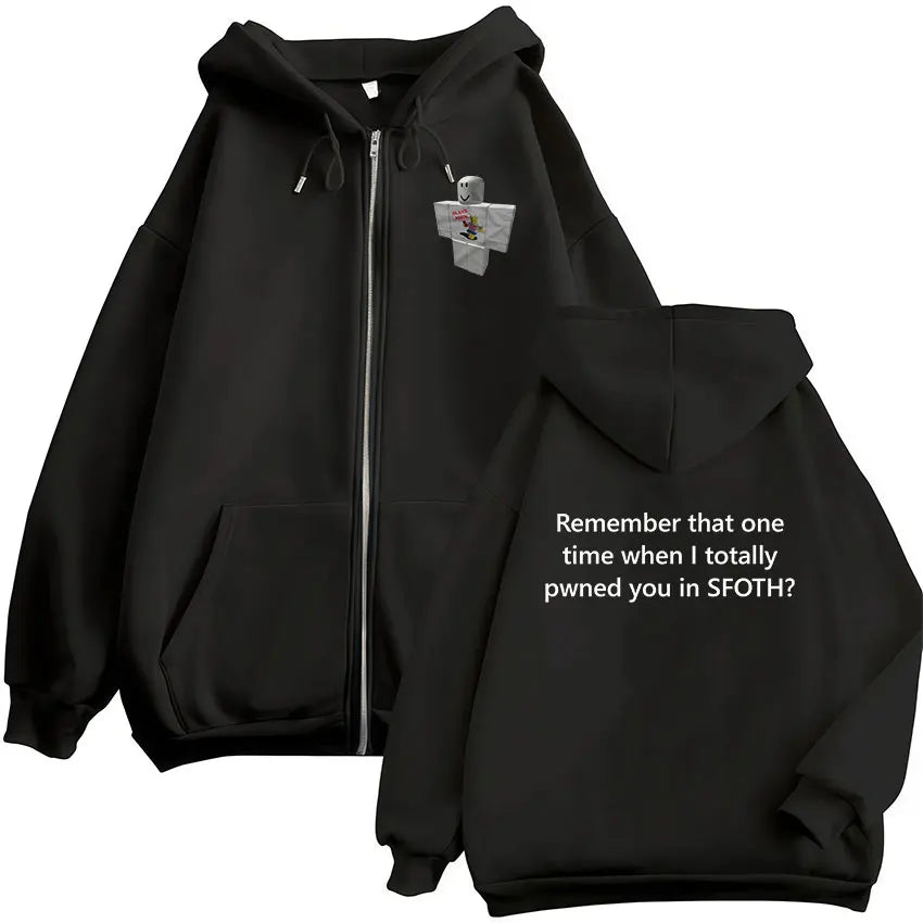 Funny Blame John Meme Zipper Hoodie Shedletsky Forsaken Fashion Autumn/Winter Sweatshirt Men Women Casual Oversized Coats Hoody