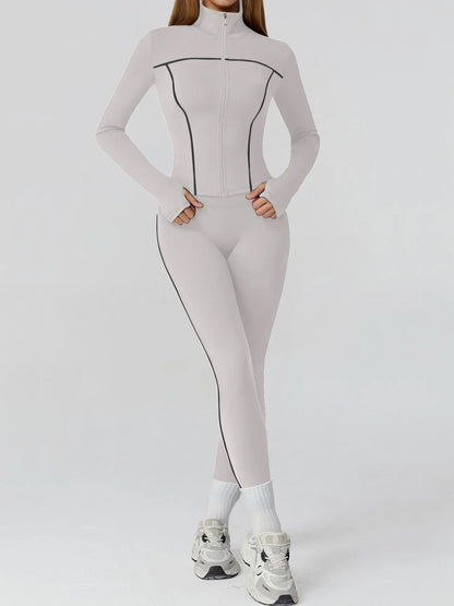 Yoga Set 2PCS Sports Outfits Women Clothes Fitness Tracksuit Gym Legging Workout Long Sleeved Female Bra Yoga Suit Sportswear