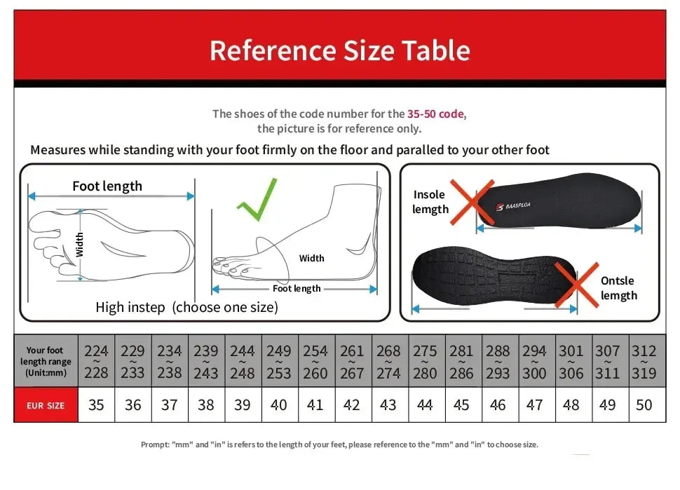 Baasploa Running Shoes For Men Lightweight Sneakers Man Designer Mesh Sneaker Lace-Up Male Breathable Sports Tennis Shoe