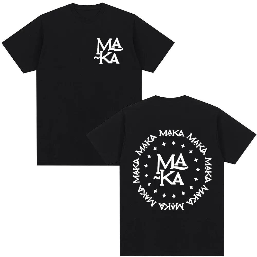 Rapper Maka Aura 2025 Tour Merch T Shirts Men Women Fashion Vintage Street T-shirt Casual Cotton Short Sleeve T Shirt Streetwear