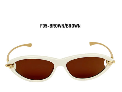 Vacation Cat Eye Sunglasses Women Trendy 2026 UV400 Protection Fashion Glasses Luxury Lentes De Sol Mujer Lunette Soleil Femme