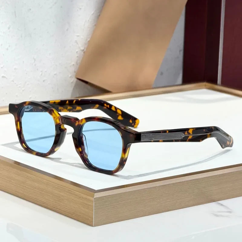 Modern Square Classical Sunglasses Men Women Handmade Fashion High Street Premium Quality UV400 Glasses with Case