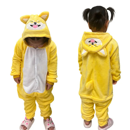 Cartoon Kigurumi For Kids Animal Onesies Children Pyjamas Halloween Cosplay Costumes