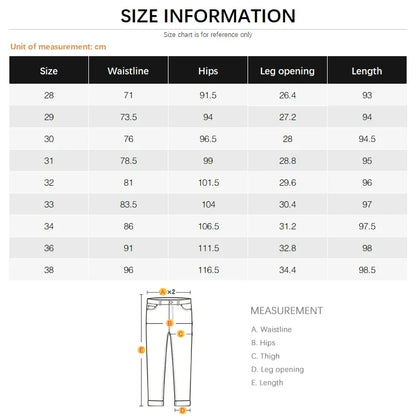 Men's Loose Harem Jeans Classic Blue Fashion Elastic Tapered Small Feet Denim Pants Streetwear Youth Ankle Length Trousers