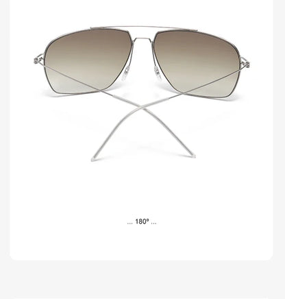 Classic Aviator Sunglasses Men Gold Metal Frame Green Lens Retro Pilot Shades UV400 Outdoor Driving Sun Glasses