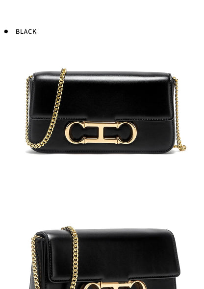 Women's Chain Bag Summer New Black Shoulder Bag Women's Flip Phone Bag