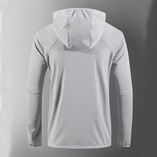 UPF50+ Summer UV Protection Hoodie Unisex Breathable Ice Silk Outdoor Sports Couple's Beach Street Style Lightweight Jacket