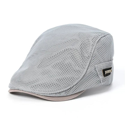 Summer Mens Hats Breathable Mesh Newsboy Caps Outdoor Baker Boy Boinas Cabbie Hat Fashion Driving Flat Cap For Women