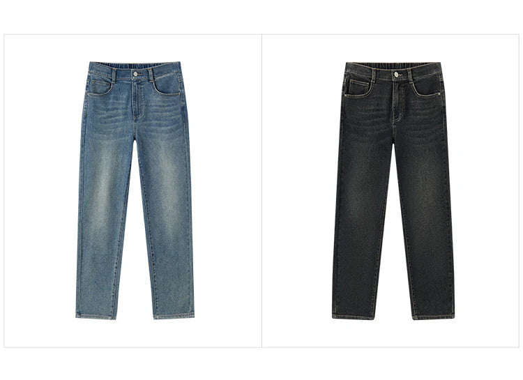 Jeans Women Minimalist Pants Autumn 2025 New Versatile Tapered Trousers