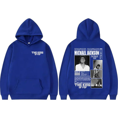 King of Pop Michael Jackson Bad Era Hoodies Men Women Fashion Hip Hop High Street Sweatshirt Fleece Casual Long Sleeve Pullovers