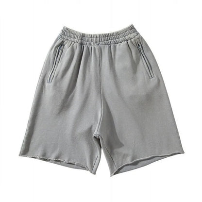 Summer Outdoor Surfing Training Cotton Sport Grey Shorts Men's Loose Soft High Street Motorcycle Casual Running Shorts
