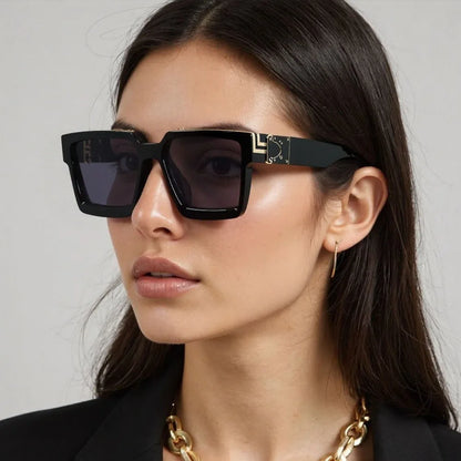 Square Sunglass Men Retro Millionaire Sunglasses Women 2025 Trendy Vintage Vacation Fashion Glasses Gafas De Sol Hombre Lunette
