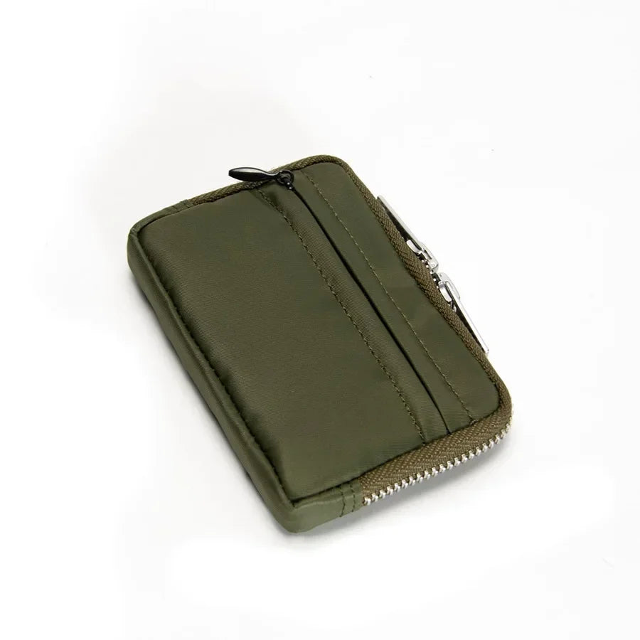 Japan Zipper Mini Purse Card Holder Nylon Cloth Coin Pouch Waterproof Cute Wallet Men Clutch Bag Mini Purse Fashion Small Wallet