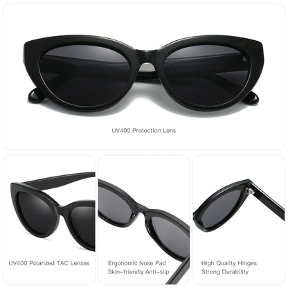 ZENOTTIC Retro Cat Eye Polarized Sunglasses Handmade Acetate UV400 Protection Sun Glasses Shade for Women