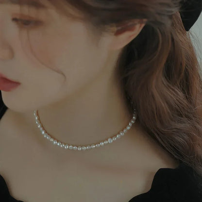 4-5mm Baroque Freshwater Pearl Necklaces 38cm 45cm 50cm 925sterling Silver Necklaces Jewelry Gift 2026 New Arrivals
