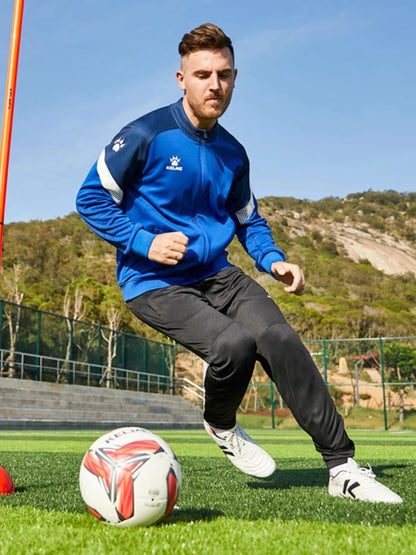 Sports Coat China League One Player's Edition Men's Football Training Knitted Jacket Playoff Coat Running Top