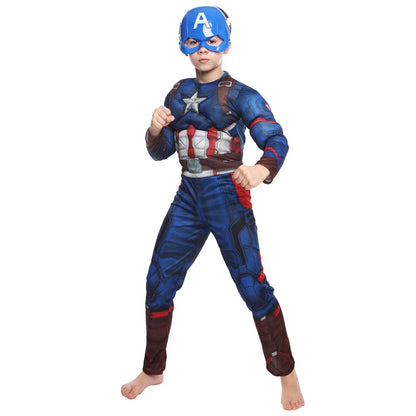 Halloween Boys Purim Optimus Muscle Prime Costume Robot Cars Jumpsuit Boy Superhero Book Week Child Fancy Dress