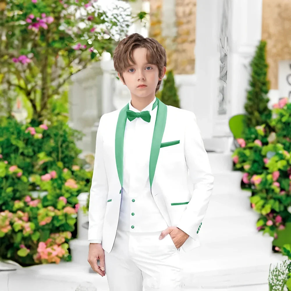 Hot Sale Boys Slim Fit Suit 2 Pieces Piano Performance Wear,Chic Shawl Lapel Tuxedo For Party,Plus Size Suit Set Toddler 2-20T