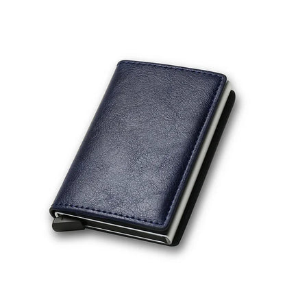 Porte-carte de crédit antivol RFID, portefeuille fin et intelligent pour hommes et femmes, étui porte-carte bancaire, pochette à monnaie, porte-cartes de crédit