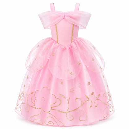 Kids Cinderella Dress Up Clothes Baby Girl Halloween Aurora Princess Dresses Child Birthday Party Little Rabbit Cosplay Costumes