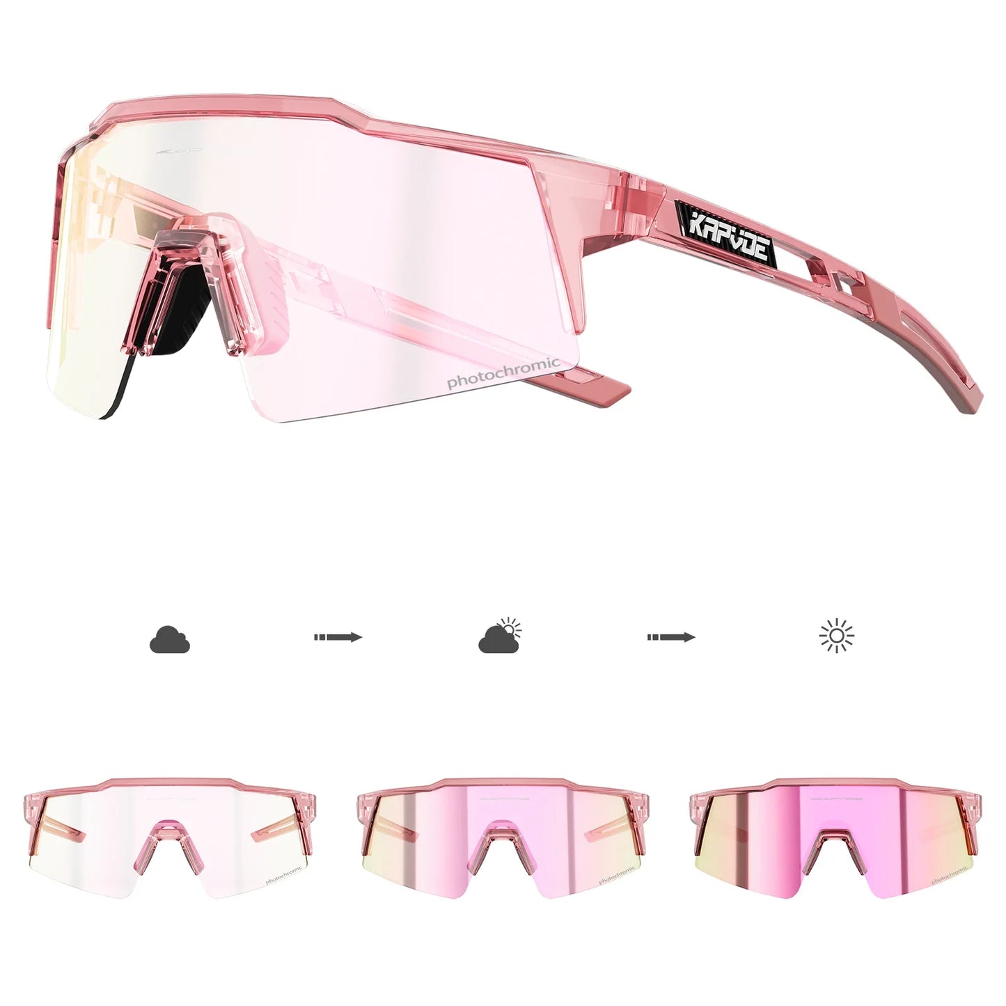 Red Photochromic Cycling Sunglasses for Men Blue Photochromic Cycling Glasses Mountain New Bicycle Goggles Eyewear Sports