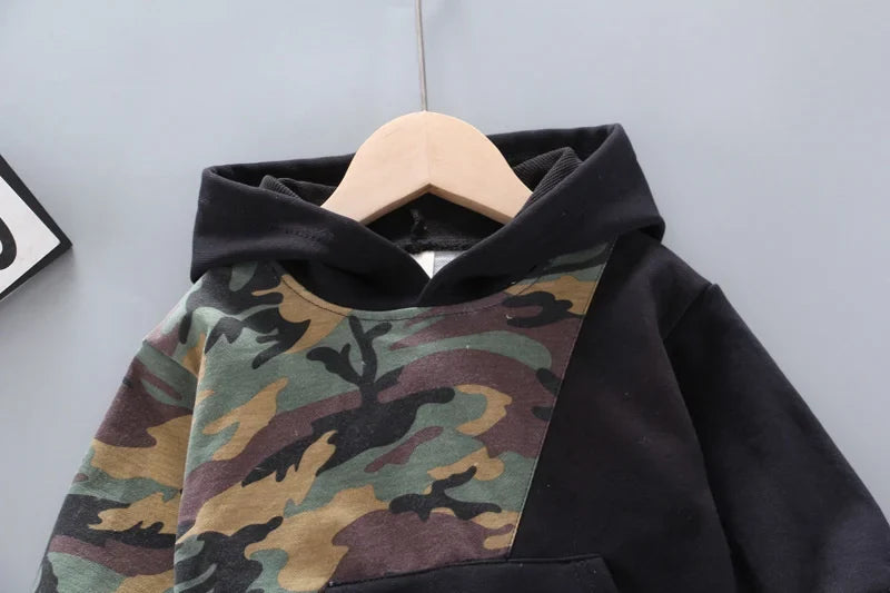 New Spring Autumn Children Clothing Baby Girl Clothes Boys Casual Hooded T-Shirt Pants 2Pcs/Sets Toddler Costume Kids Tracksuits