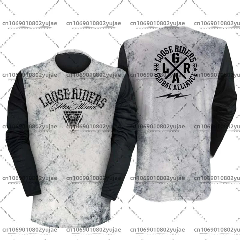 2025 newcomer motorcycle riding jerseys Loose rider shirt DH off-road motorcycle breathable sports T-shirt