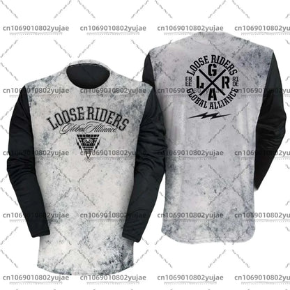 2025 newcomer motorcycle riding jerseys Loose rider shirt DH off-road motorcycle breathable sports T-shirt