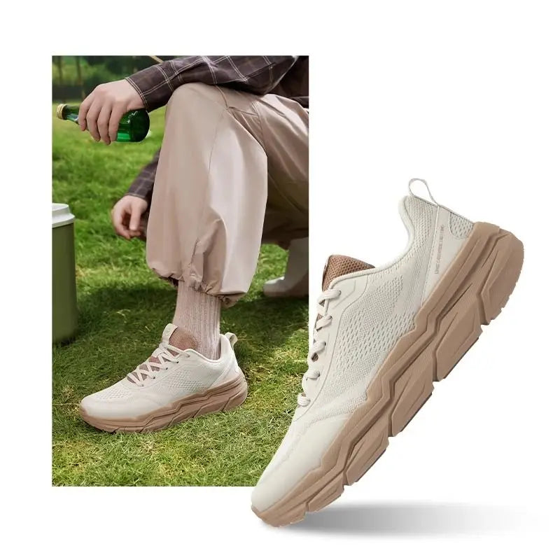 5.0 Men's Sports Shoes Cloud-Like Comfort Versatile Breathable Leather Upper Male Sneakers 672532204