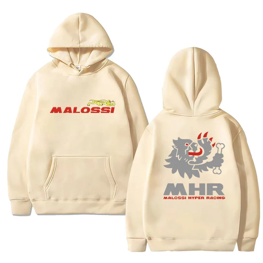 Hot Sale New in Malossi Theme Graphic Hoodie 2025 Men Women harajuku Hip Hop Y2k streetwear Unisex Fleece Long sleeve pullover