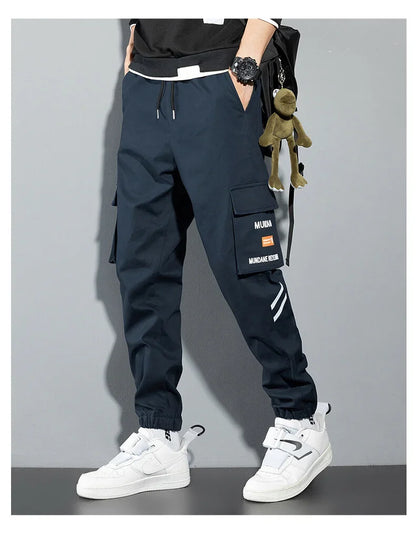 New Korean Fashion Style Casual Pants Men Cotton Cargo Trousers Male Plus Size Camouflage Streetwear Y2K Harem Jogger Camo Trend