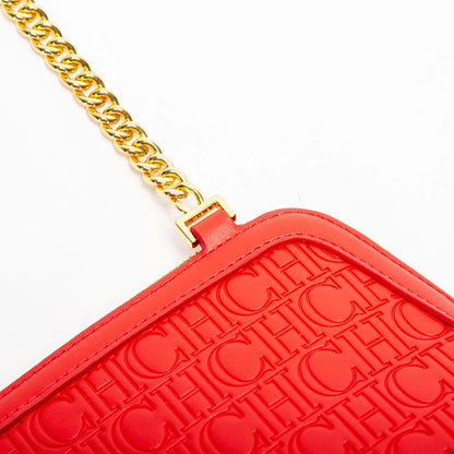 Solid Color Versatile Letter Print Design Exquisite Fashionable and Minimalist 2024 Seasonal New Women's Chain Shoulder Bag