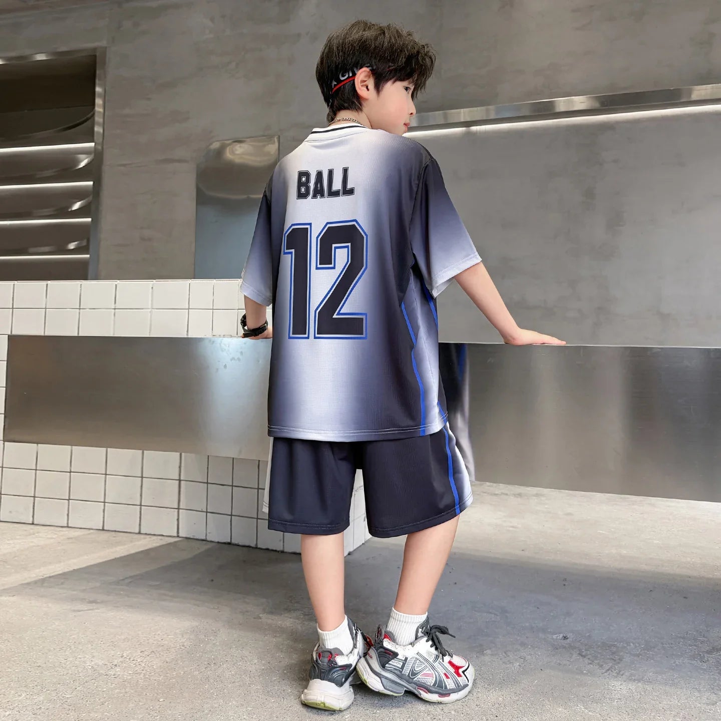 2026 New Summer Children Sports Suit Basketball T-shirt And Shorts Clothing Set for Teen Boys Age 6-16 Years Kids Sporty Jersey