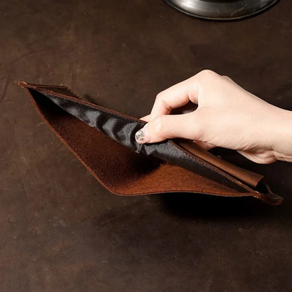 Crazy Horse Leather Men's Wallet Short Retro Cowhide Business Casual Mens Wallets Coin Purse