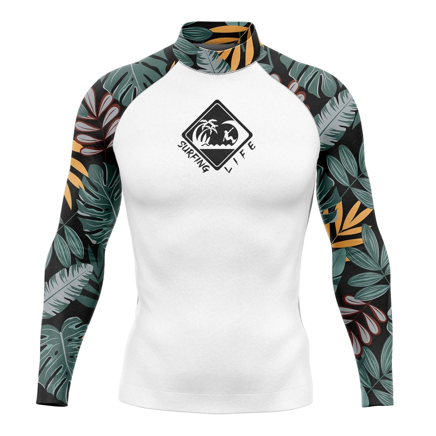 Men's Long Sleeve Snorkeling Surfing Shirt Rashguard Diving UV Protection Beach Sunwear Swimwear UPF Gym Clothes