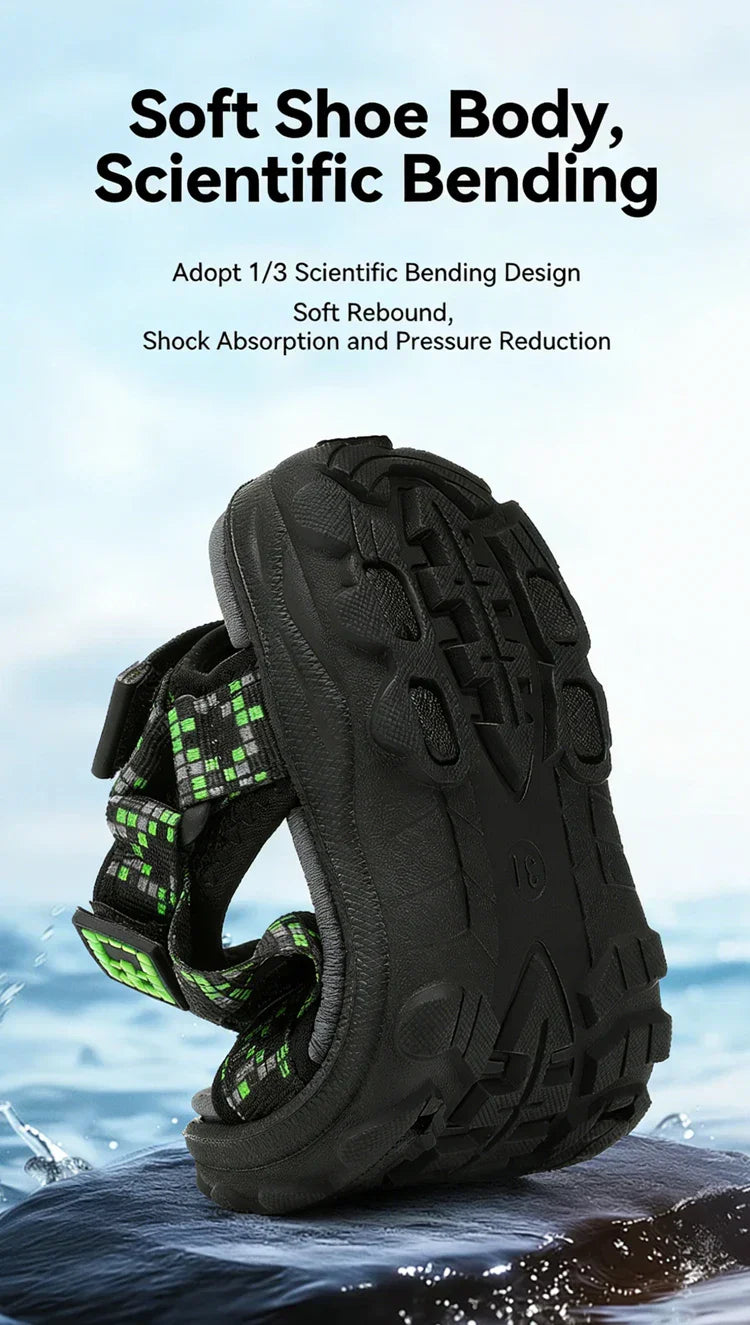 Kids Outdoor Non-Slip Sandals Boys Summer Fashion Beach Shoes Children Breathable Casual Walking Sandials