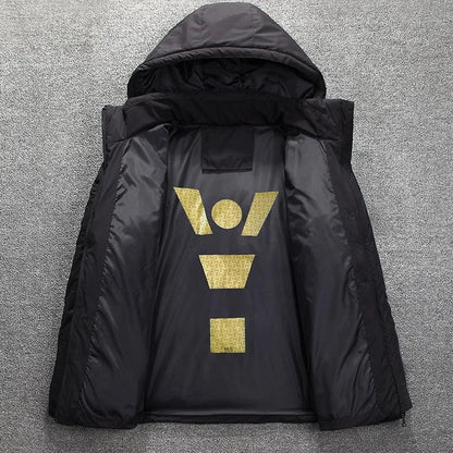 '-20 Degree Down Jacket Male Winter Parkas Men White Duck Down Jacket Hooded Outdoor Thick Warm Padded Snow Coat Oversize M-4XL
